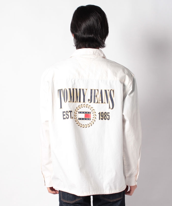 レア90s TOMMYJEANS トミージーンズ ホワイトデニム オーバーオール