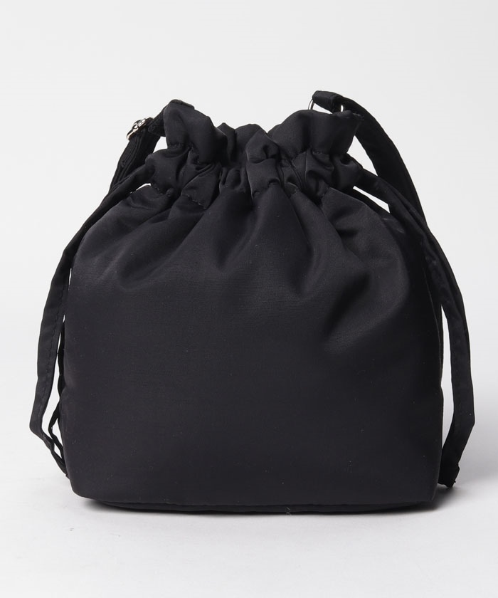 LABUBU ラブブ巾着　グレー　Konjac Ball Bag CHIZURI 巾着 巾着ポーチ / artipur COTTAGE CHIZURI×KANKAN