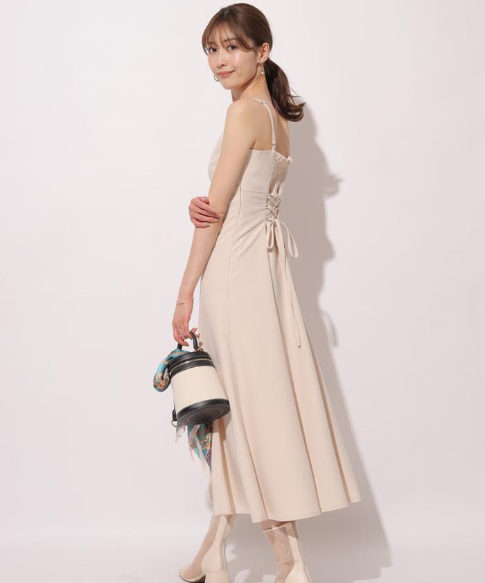 レベッカテイラー シフォン ドレス ワンピース ティアード シアー 総シルク レースレディース Lace Ladies シフォン胸元プリーツロング