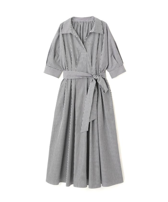 美品★ ナチュラルビューティーベーシック ドルマンスキッパーシャツワンピース ドルマンスキッパーシャツワンピース(505218228) | ナチュラル
