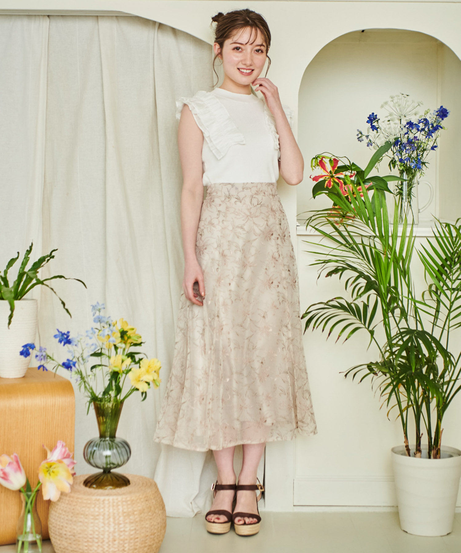 Noela フリルスリーブニット フリルスリーブニット | ニット | Noela OFFICIAL WEB STORE