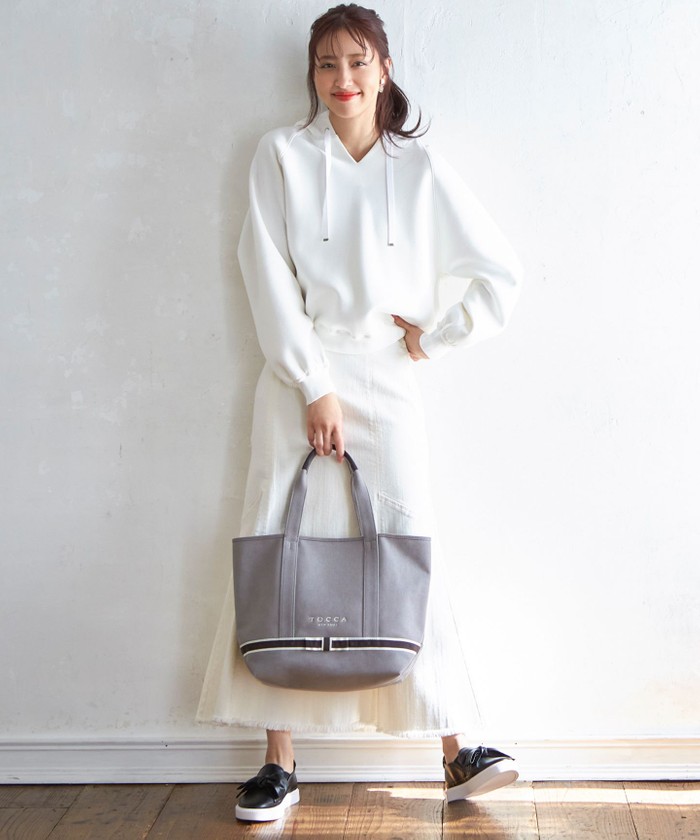 DUAL RIBBON NYLON TOTE M トートバッグ M / TOCCA