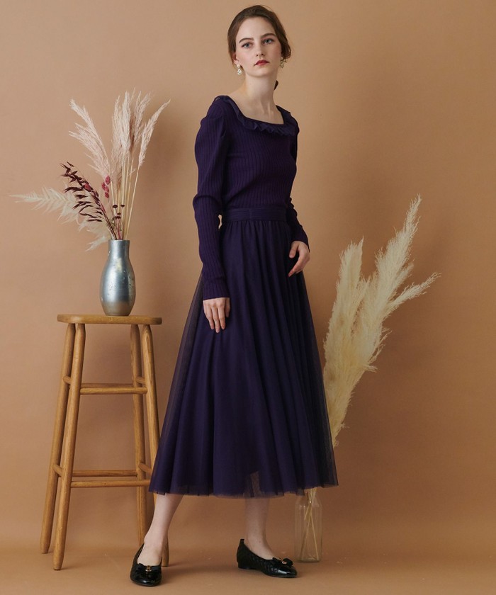 TOCCAフレアスカート セール】【WEB限定】【TOCCA LAVENDER】Fluffy Tulle Skirt