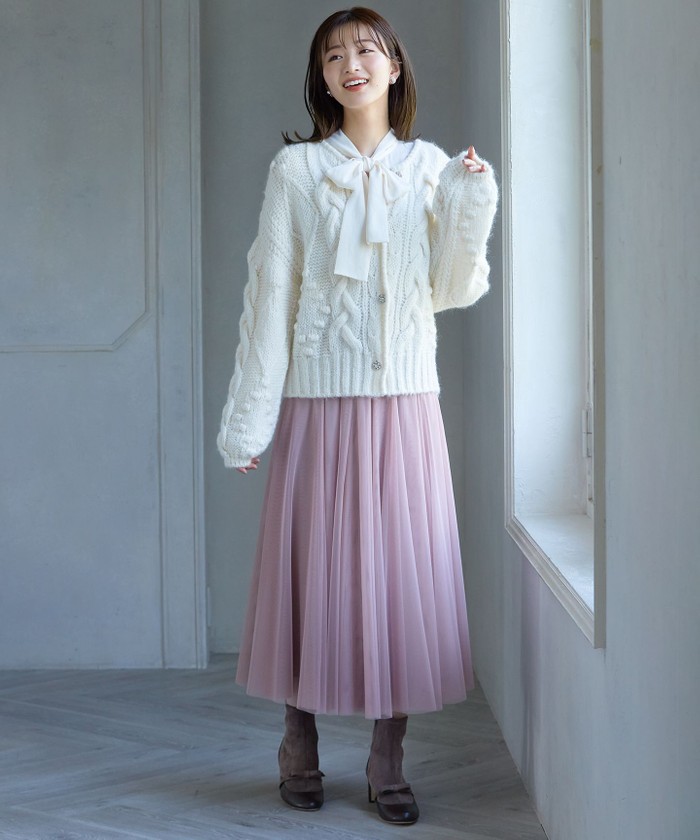 新品未使用　TOCCA　スカート　ライラック セール】【WEB限定】【TOCCA LAVENDER】Fluffy Tulle Skirt