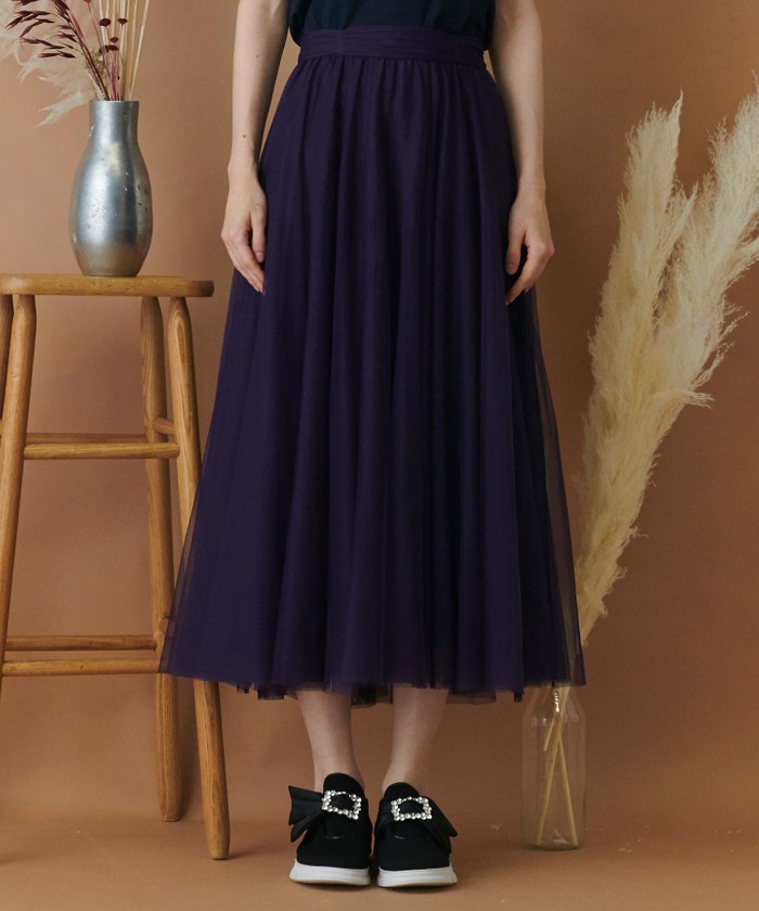 新品未使用　TOCCA　スカート　ライラック セール】【WEB限定】【TOCCA LAVENDER】Fluffy Tulle Skirt