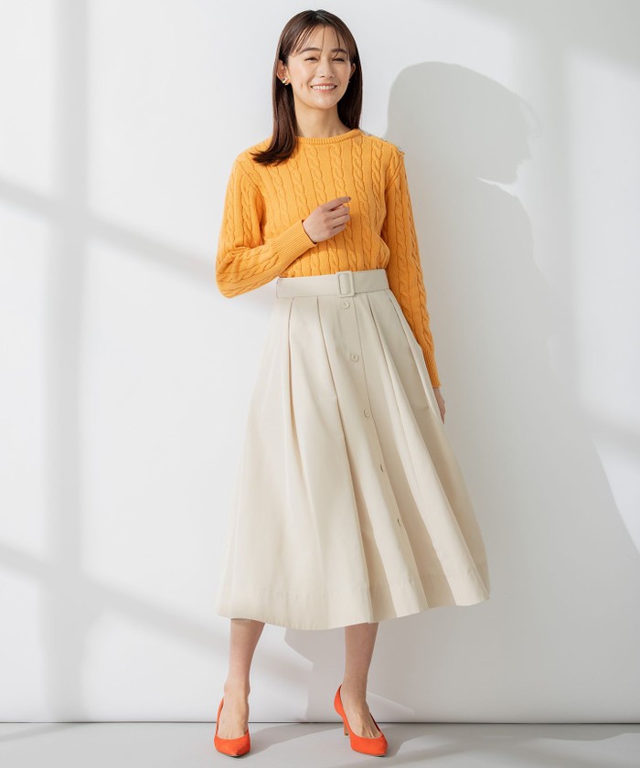 新品タグ付き◇アナイ◇リーフベルベットスカート スカート|ボトムス|NEW ARRIVAL|ANAYI OFFICIAL ONLINE STORE