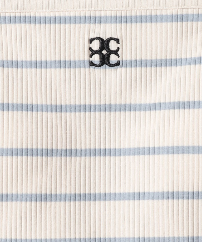 セール 60%OFF】【Chico】パット付胸刺繍スクエアトップス
