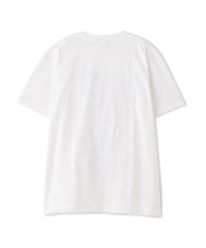 KIDILL×SKOLOCT オーバーサイズカットソー　Tシャツ　白　ホワイト KIDILL/キディル/SMOKE GREY － BLACK OVERDYE T－SHIRT