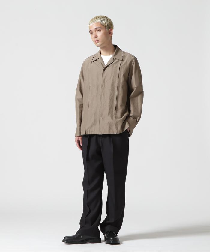 セール 70%OFF】IRENISA/イレニサ/OPEN COLLAR CUTTING SHIRT