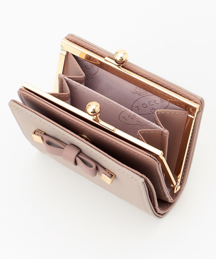 TOCCA TINY RIBBON BIFOLD WALLET 2つ折り財布 （ブラック系