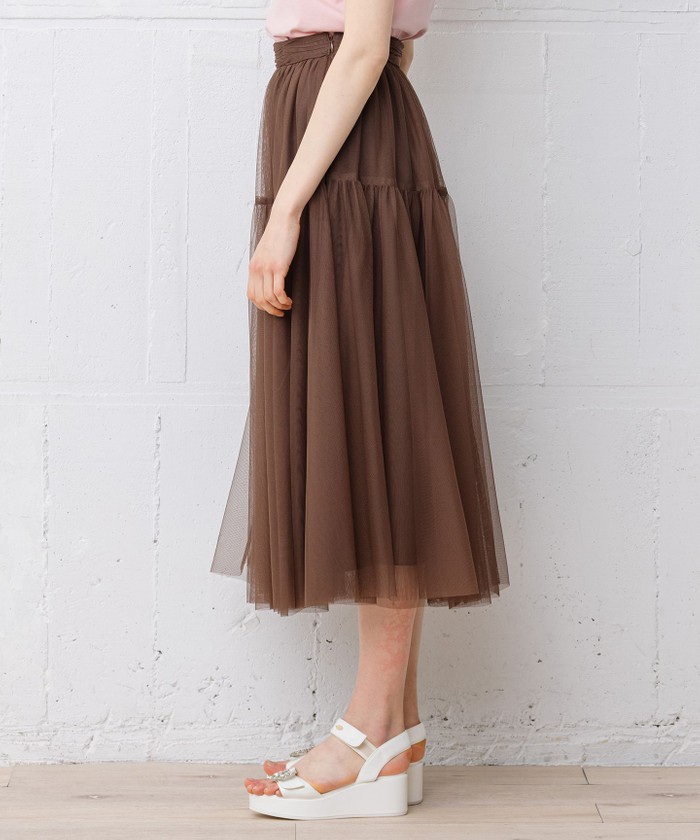 WEB限定】【TOCCA lAVENDER】Fruit Color Tulle Skirt スカート