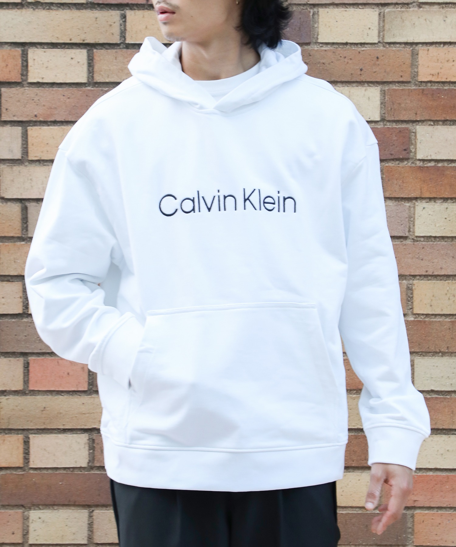 セール】【Calvin Klein / カルバンクライン】ロゴ刺繍スウェット