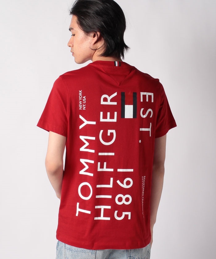売れ筋商品|||トミーヒルフィガー Tシャツ レディース トップス SLIM HEART TEE - Print T-shirt - black 楽天市場】トミーヒルフィガー tシャツ レディース（柄ハート