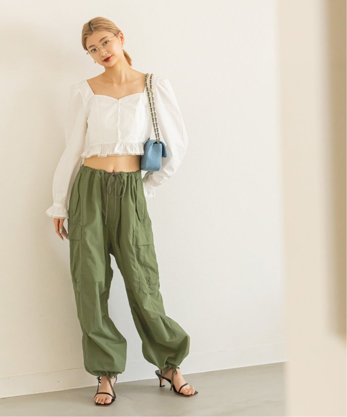Uby SPICK&SPAN】パラシュートパンツ ARMY TWIL カーゴ - メルカリ
