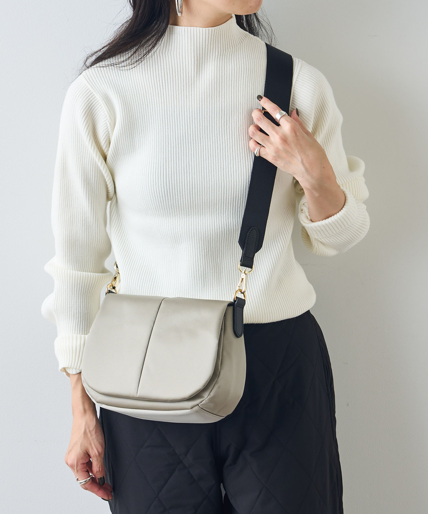 セール70%OFF】フラップショルダーバッグS【THE CLOUDS NYLON】(CE
