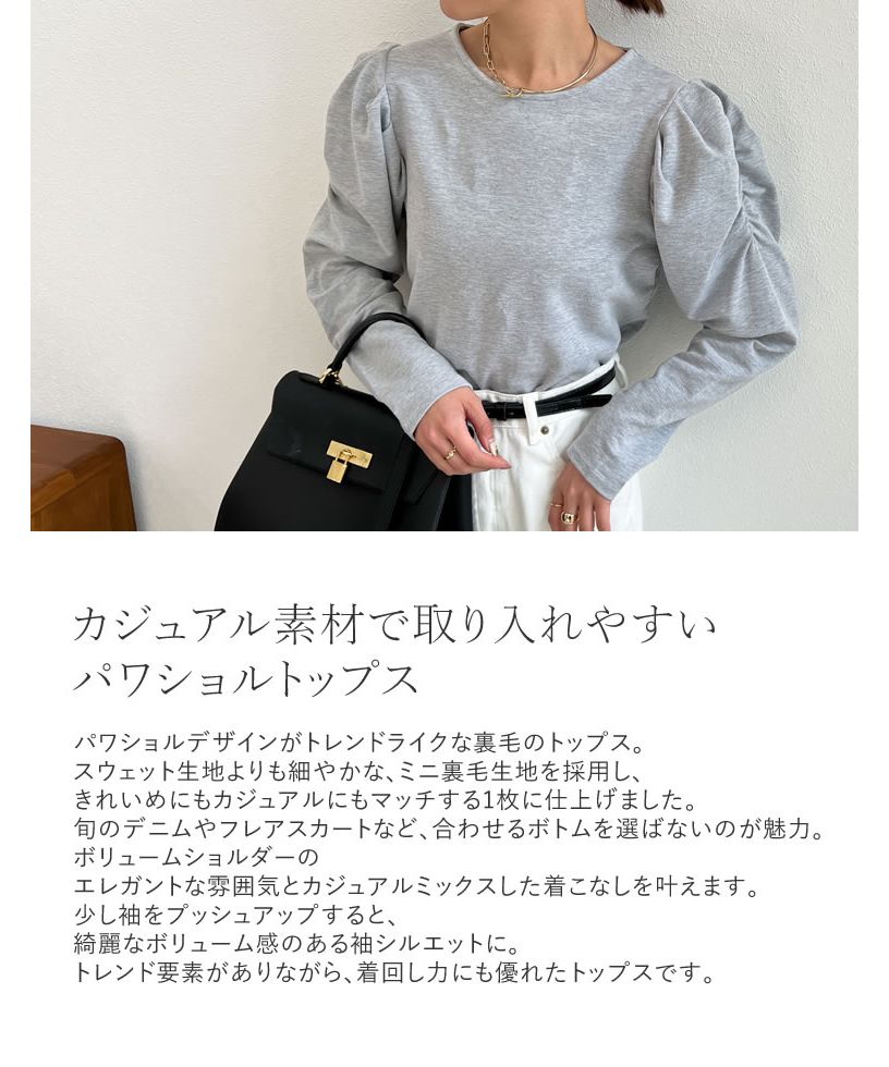 ヨリ☆コットンパフスリーブ ニットネイビー