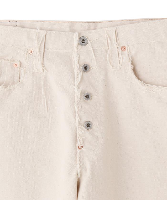 RAW-EDGE CANVAS DENIM PANTS – SUGARHILL TOKYO