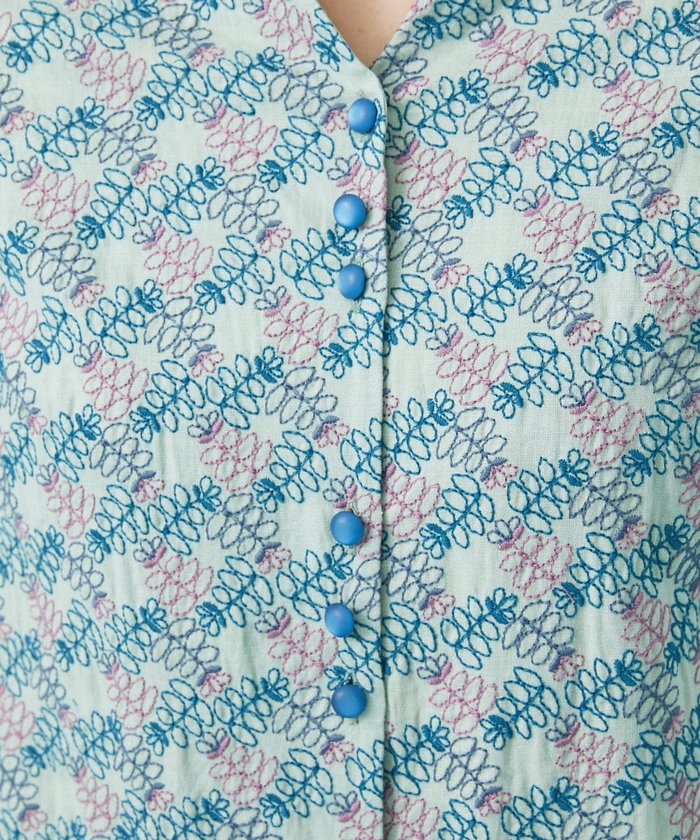 セール 50%OFF】Feliz フラワー刺繍ワンピース(505225126