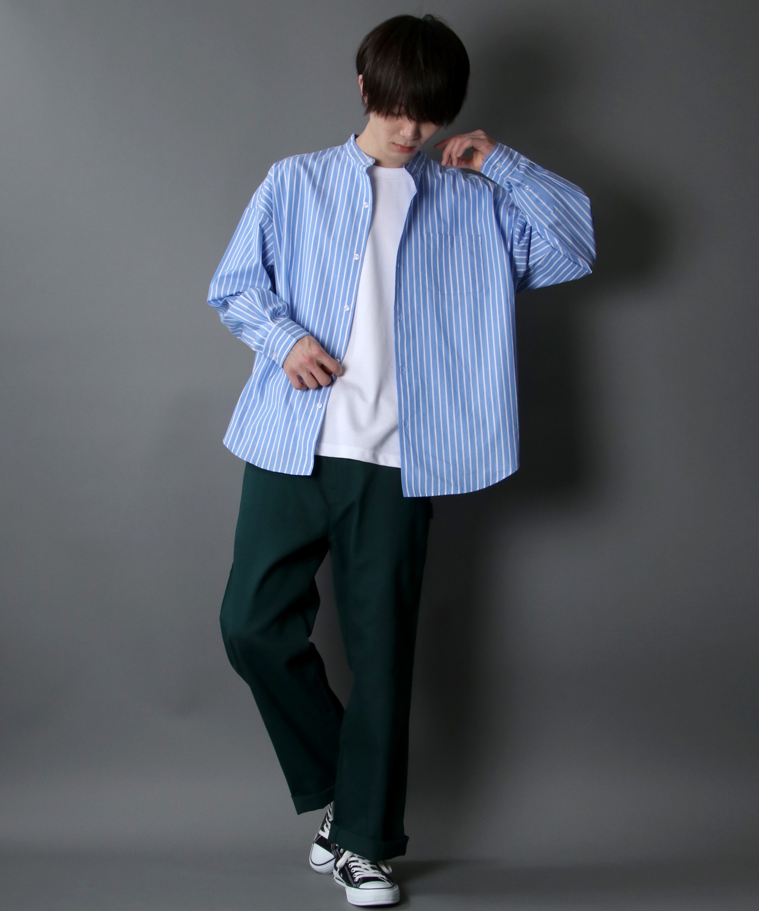 SHAREEF レーヨン ドローイング オーバーサイズ ネクタイ シャツ 1 seyto（セイト）の「Drawstring oversized shirt / ドロスト
