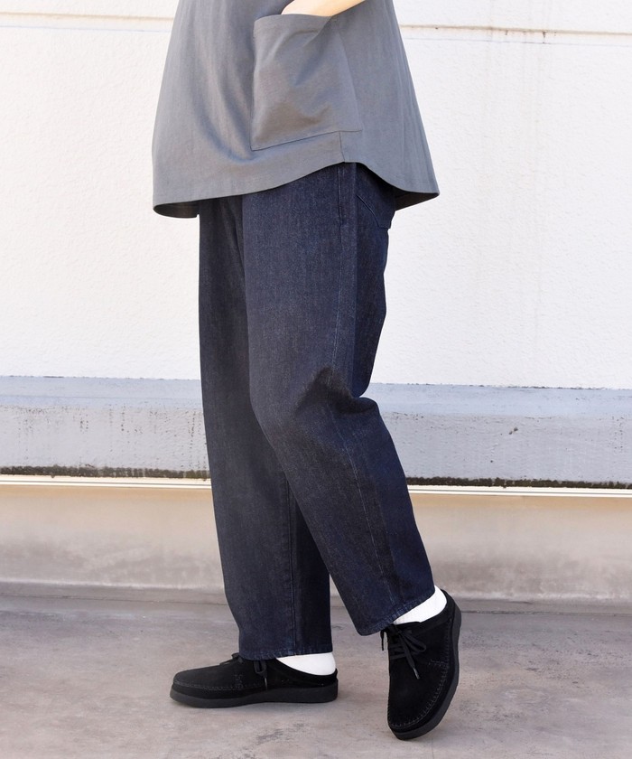 セール】【SHIPS any別注】BROOKLYN OVERALL: ワイド テーパード
