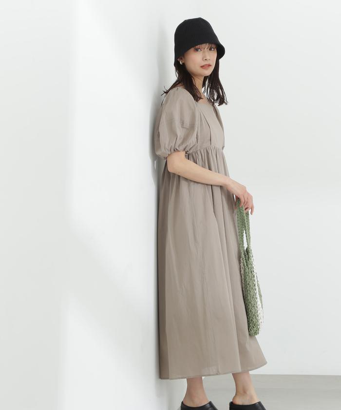 セール】コットンボイル2Wayオフショルワンピース《S Size Line