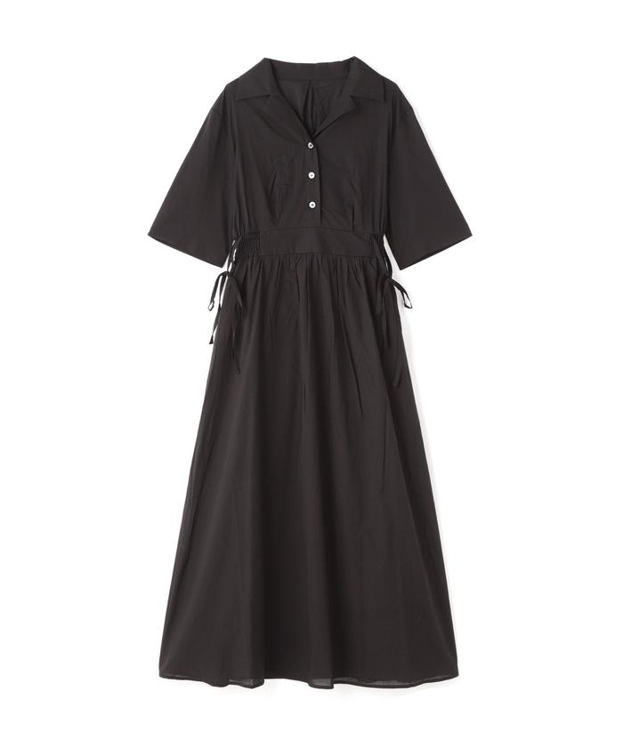 lene 100/1 voil 開衿ワンピース　開襟シャツワンピース　アンビ アンタイトル UNTITLED 【コットン100／前開き／夏ワンピ