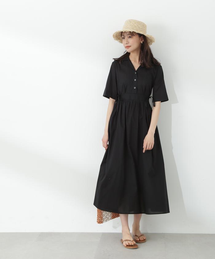 お値下げ⭐︎ANAYI コットンスムースシャツコンビ　ワンピース お値下げ⭐︎ANAYI コットンスムースシャツコンビ ワンピース