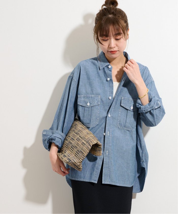 美品✨ジャーナルスタンダード　シャンブレーシャツ　デニムシャツ　オーバーシャツ JOURNAL STANDARD シャツ 「ZOZO限定」CHAMBRAY OVER SH S/S