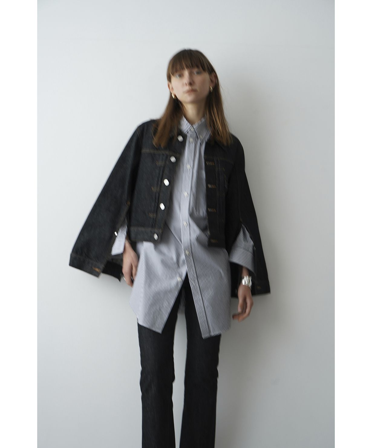 新品　CLANE BELL SLEEVE COMPACT JEAN JACKET セール 50%OFF】BELL SLEEVE COMPACT JEAN JACKET(505230186