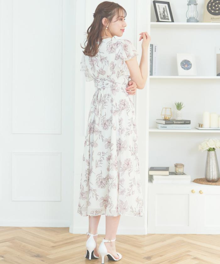 ★Hobbs London Bronwyn 100％シルクフローラル 上質ワンピ★ Hobbs London☆Bronwyn/シルク フローラル ミディドレス♪送料込