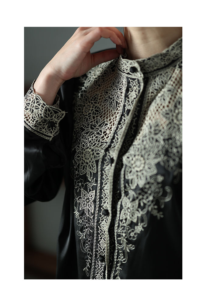 豪華絢爛透かし刺繍ブラウス(505230722) | サワアラモード(Sawa 豪華絢爛透かし刺繍ブラウス(505230722) | サワアラモード(Sawa