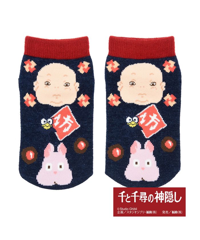 【確認中】③千と千尋の神隠し　靴下　3足セット スタジオジブリ STUDIO GHIBLI 福助 公式 靴下 キッズ スタジオ