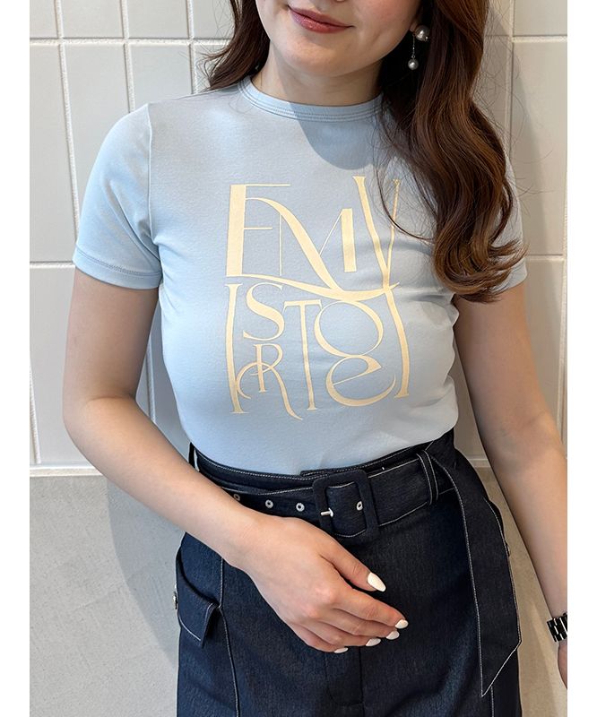 eimy istoire - eimyistoire プリントTシャツ❤ セール】エイミーイストワール eimy istoire eimyロゴフィットT