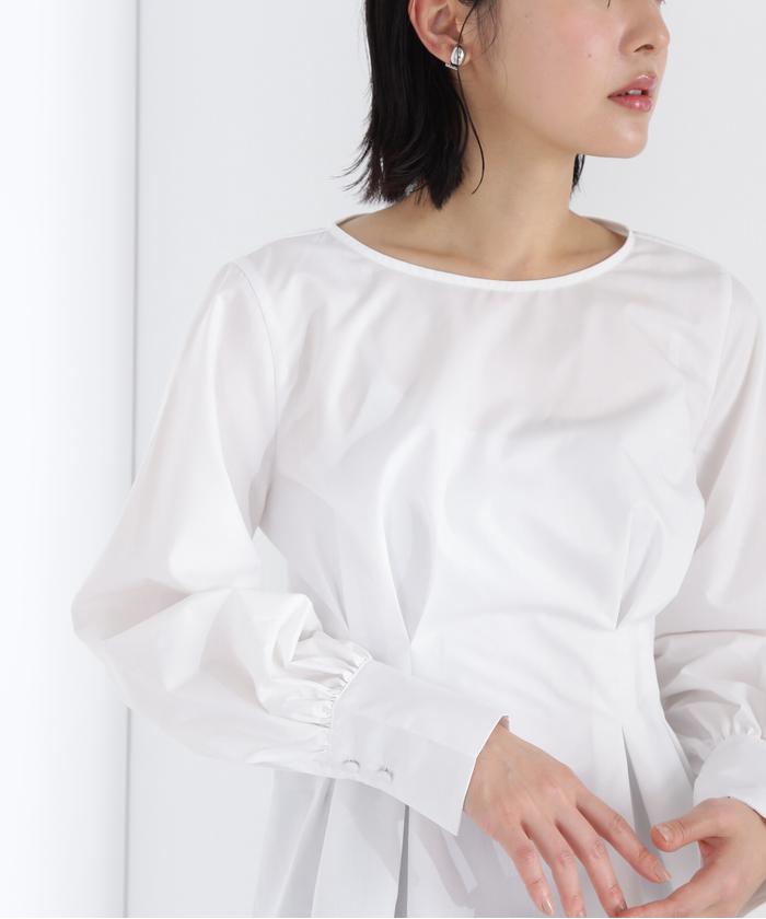 ユナイテッドトウキョウ⭐️トラペーズチュニックブラウス 20AW ベージュ0 S ユナイテッドトウキョウ⭐️トラペーズチュニックブラウス 20AW