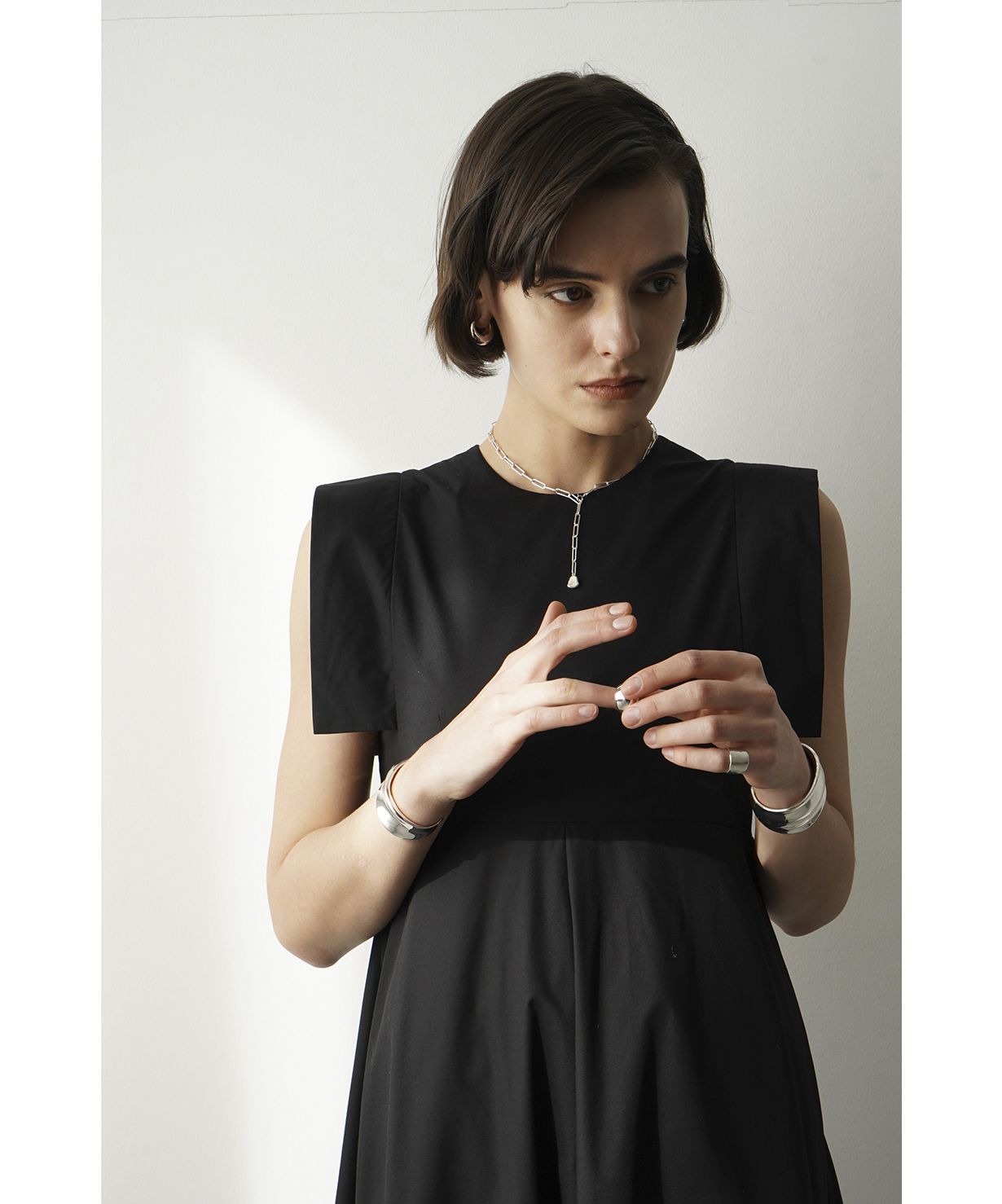 SQUARE SLEEVE ONE PIECE(505233398) | クラネ(CLANE) - d fashion