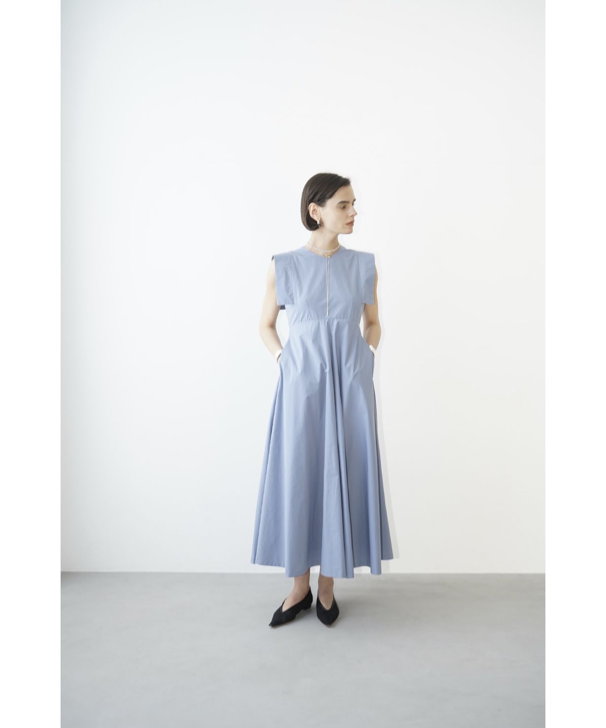 SQUARE SLEEVE ONE PIECE(505233398) | クラネ(CLANE) - d fashion