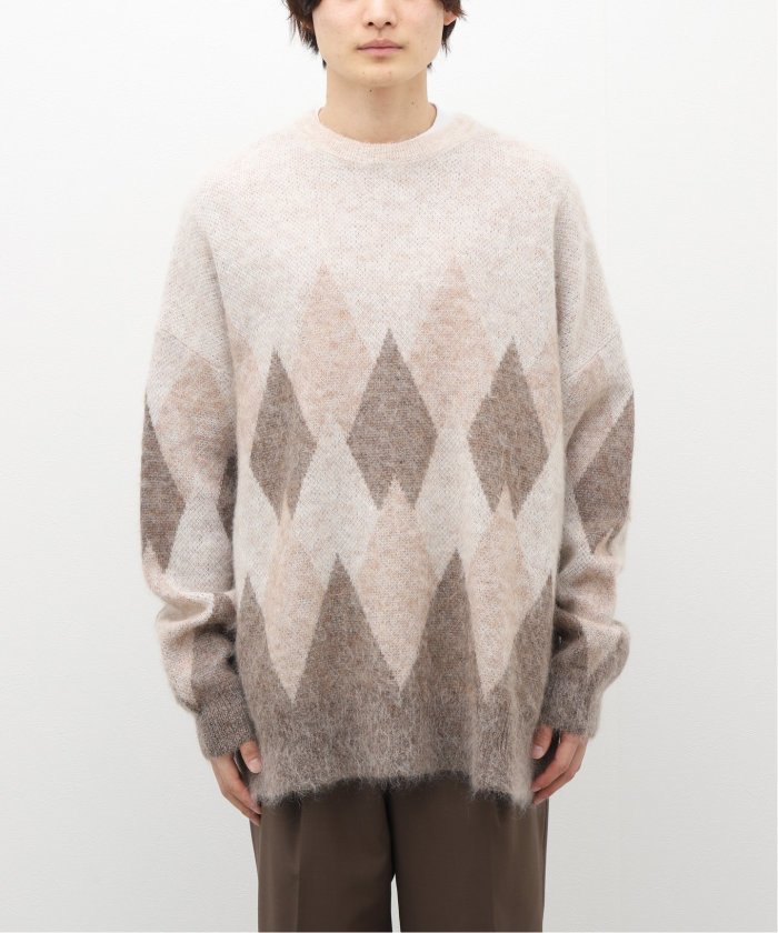 DAIRIKU Argyle Mohair Pullover Knit L 別注 純正激安 - www