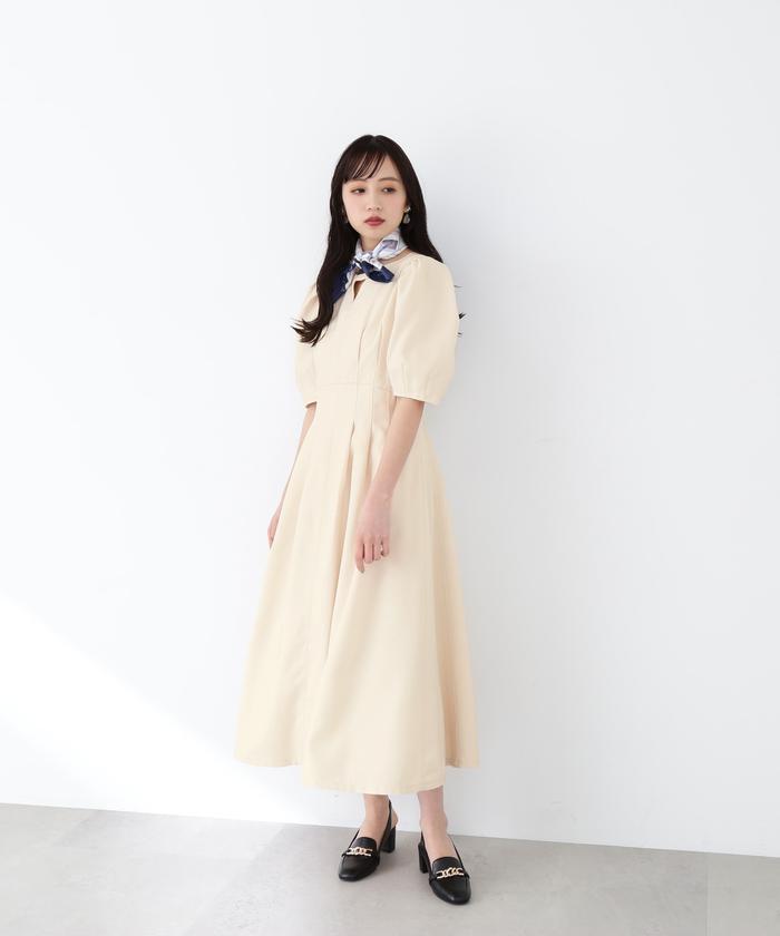 セール 30%OFF】スカーフツキタックウエストワンピース