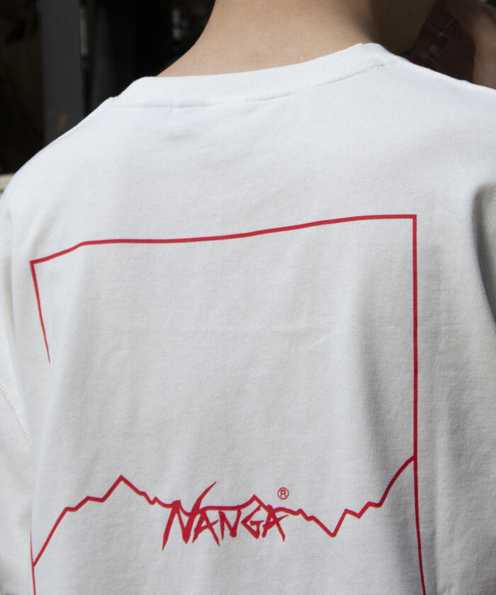 NANGA×GLOSTER】別注 バックプリントTシャツ ドロップショルダー