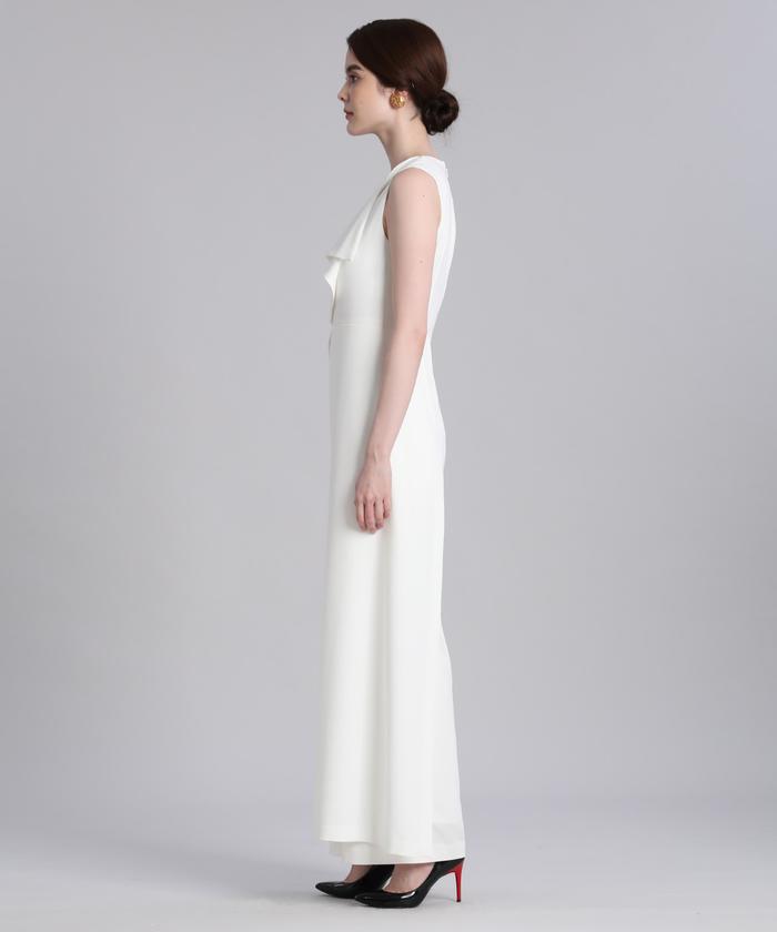 Lerura パンツドレス ベージュ M Many way tulle pants dress【低身長向けサイズあり】（パンツ