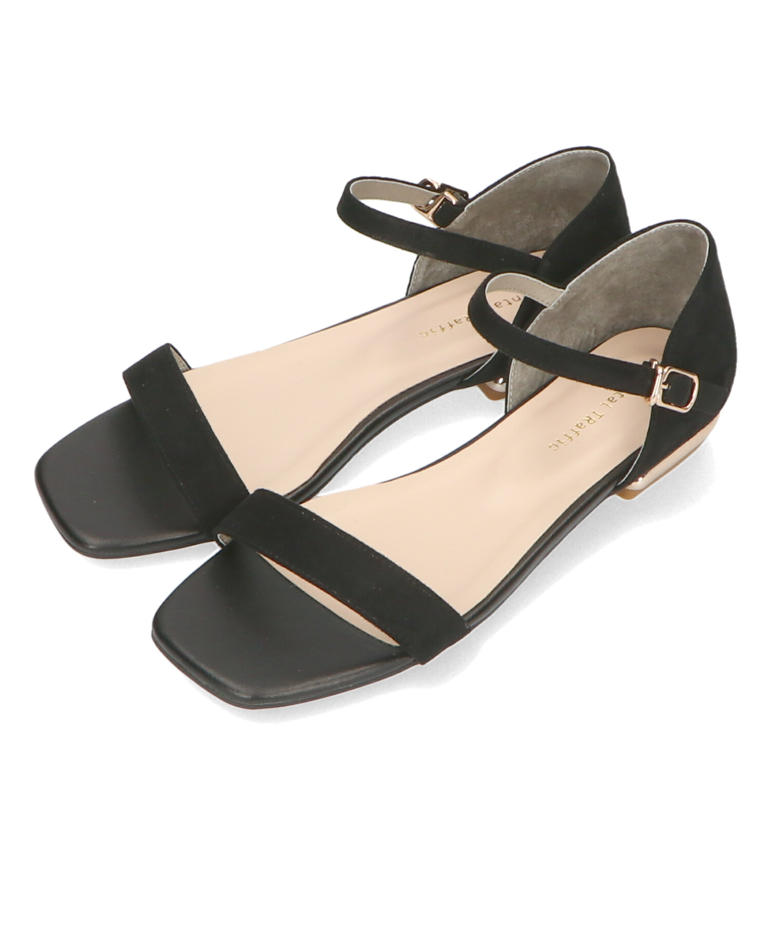 セール55%OFF】メタリックヒールフラットサンダル/31204