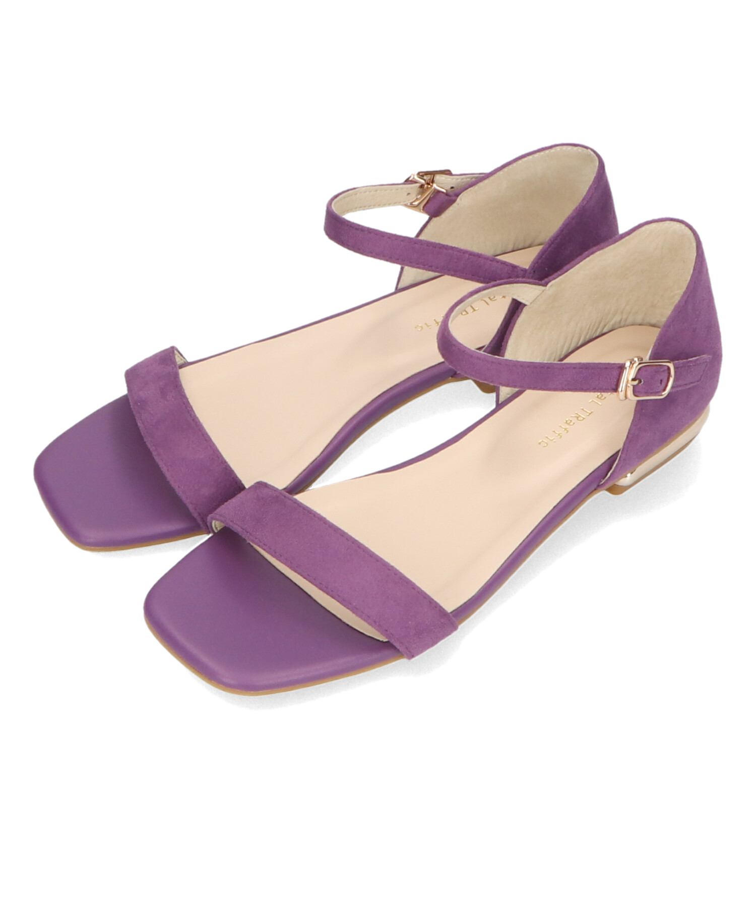 セール55%OFF】メタリックヒールフラットサンダル/31204