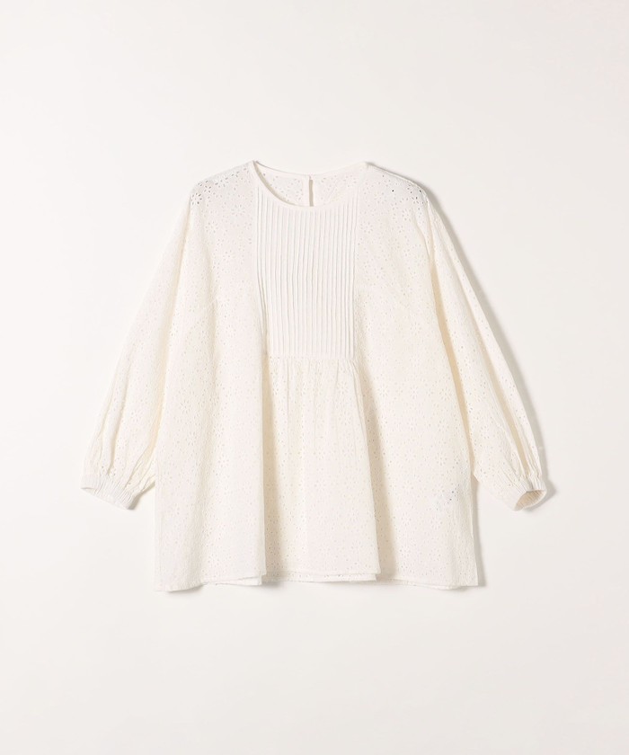 極美品✨ボールジィ23SS エンブロイダリーチュニックブラウス36 白