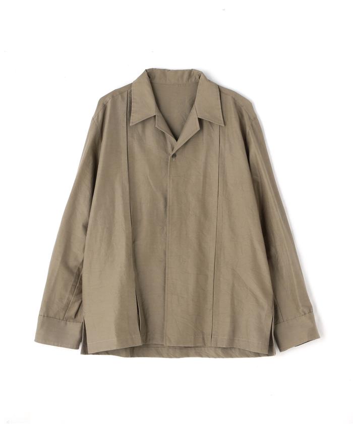 セール 70%OFF】IRENISA/イレニサ/OPEN COLLAR CUTTING SHIRT