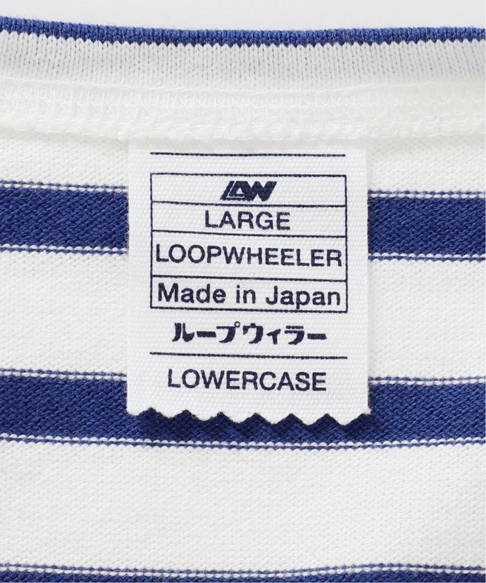 LOOPWHEELER for LOWERCASEリラックスボーダーバスクシャツ LOOPWHEELER for LOWERCASE】別注 リラックス ボーダーバスク