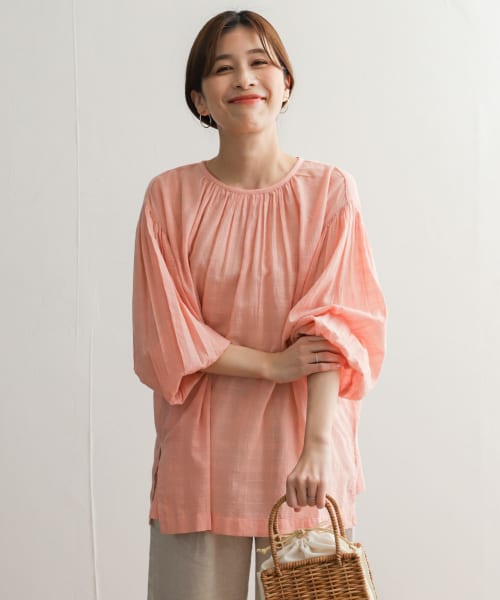 【美品】かぐれ シャドウチェックブラウス 24SS アーバンリサーチ 新品タグ付き】かぐれ シャドウチェックブラウス 24SS アーバン