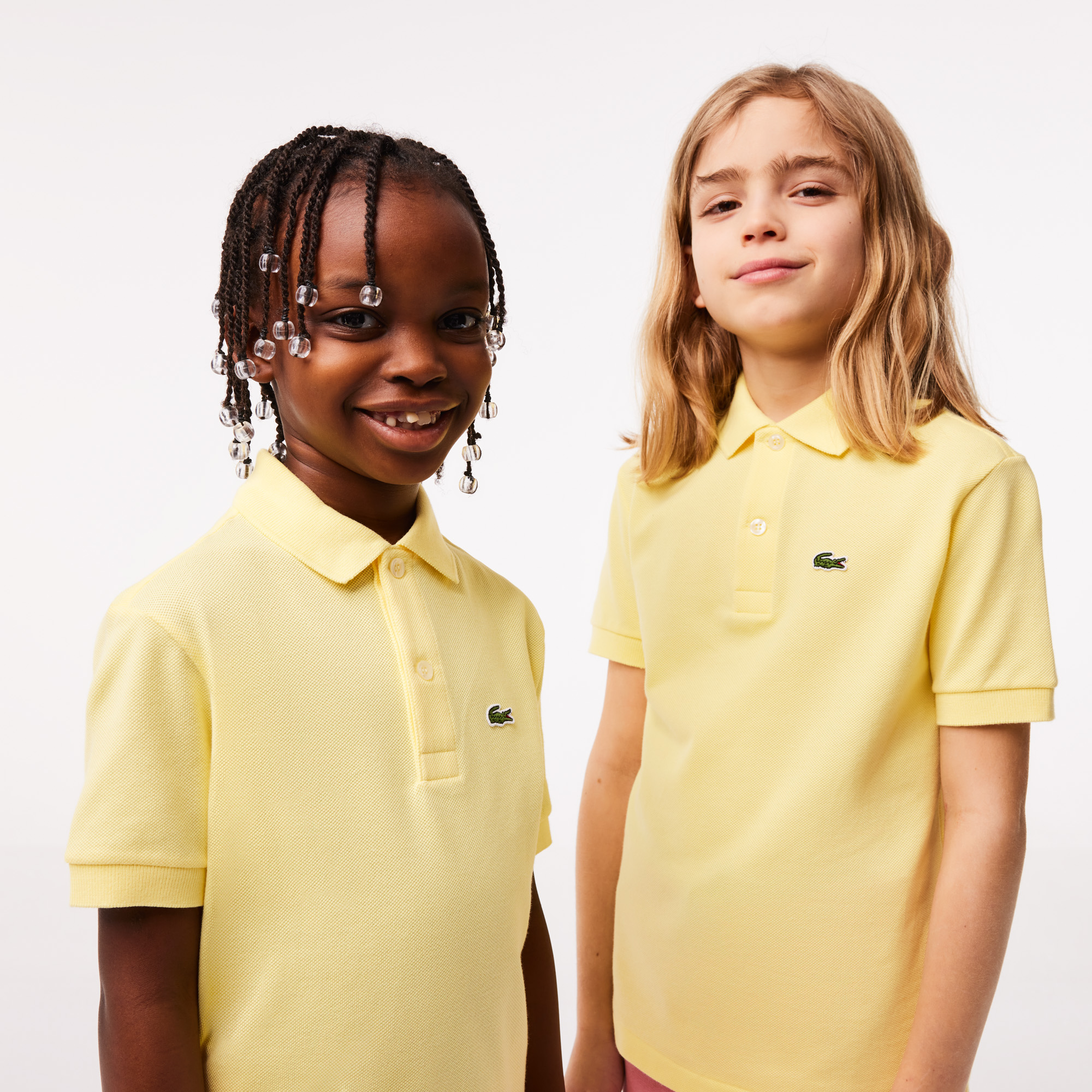 ラコステ LACOSTE シーズナルワッペンKIDSポロシャツ （ブルー