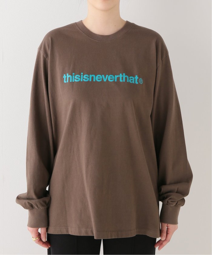 Tシャツ・カットソー thisisneverthat T-Logo L/S Tee 5FT432 T-Logo L/S Tee - thisisneverthat®