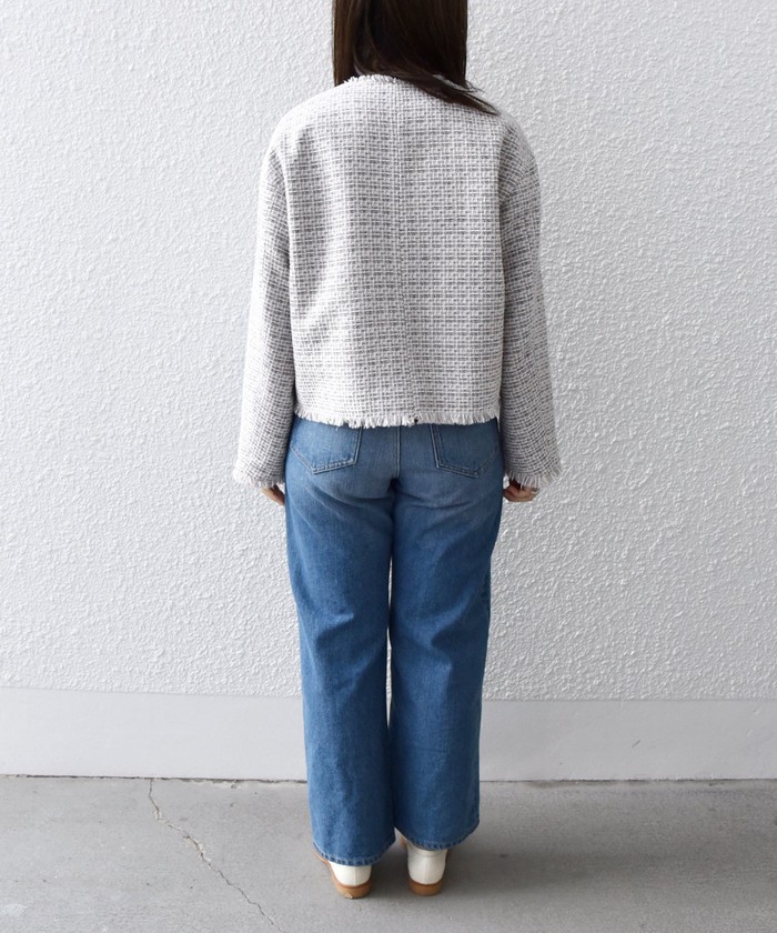 セール 50%OFF】SHIPS any: ツイード ポケット ショート