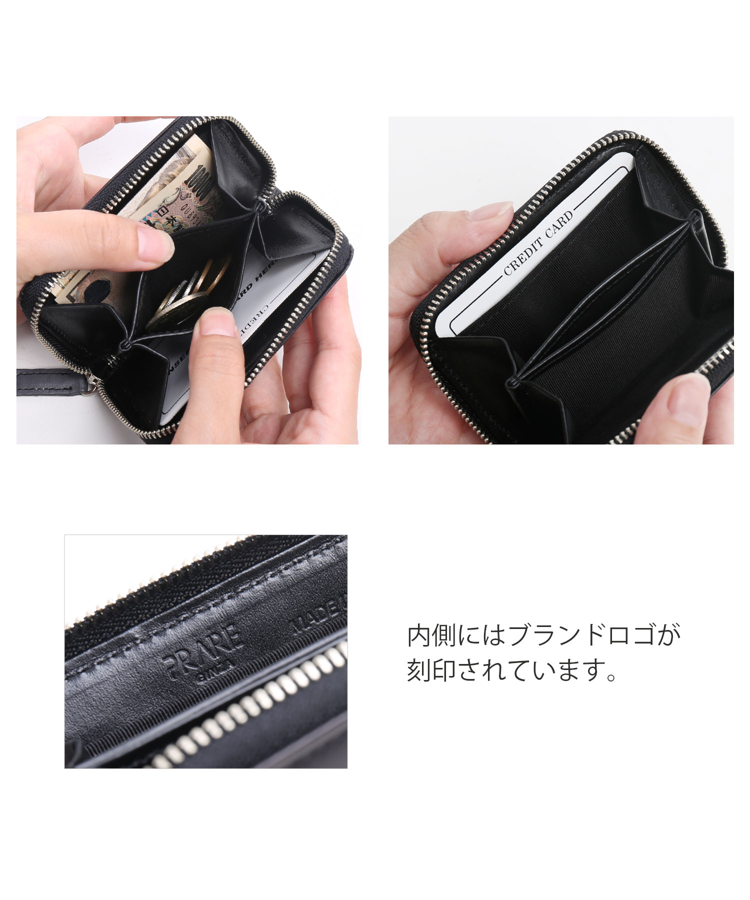 プレリー PRAIRIE [PRAILIE]牛革レザーグラデーションミニ財布